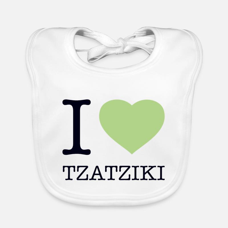 J’AIME TZATZIKI Gyros Grèce Bavoir bio Bébé