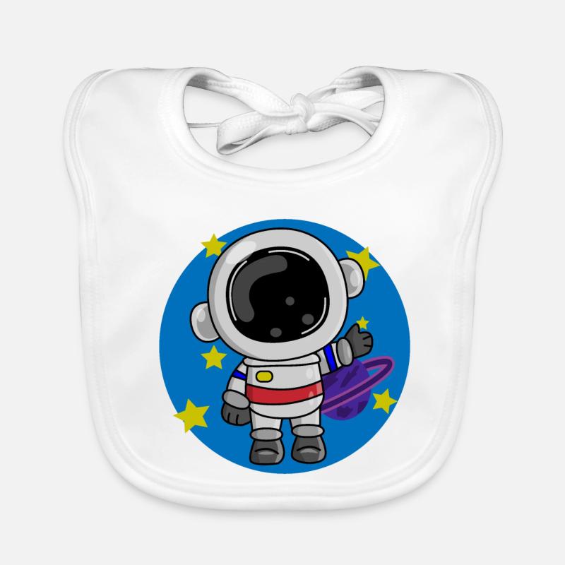 Astronaut, Kosmos, Spaceman Baby Bio-Lätzchen