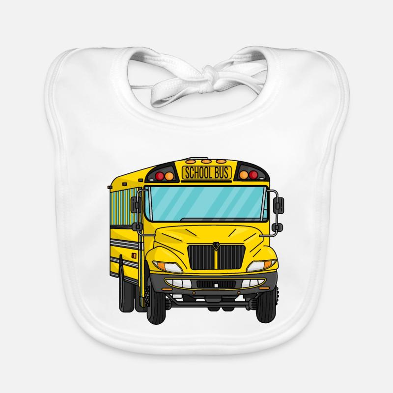 Schulbus Baby Bio-Lätzchen