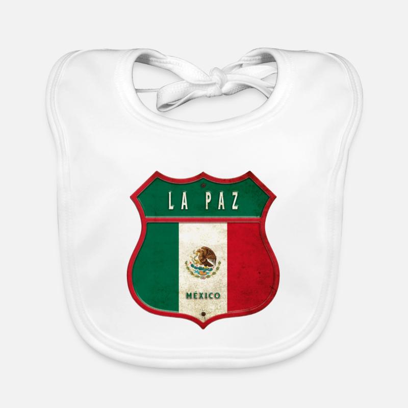 La Paz Mexiko Wappen Design Baby Bio-Lätzchen