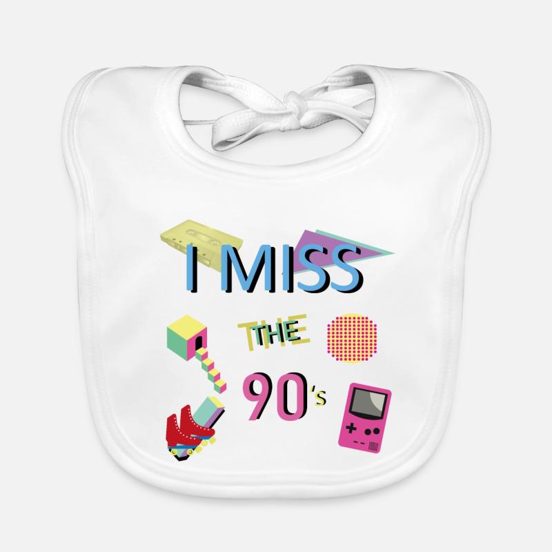 Thème nostalgique des années 90 Bavoir bio Bébé