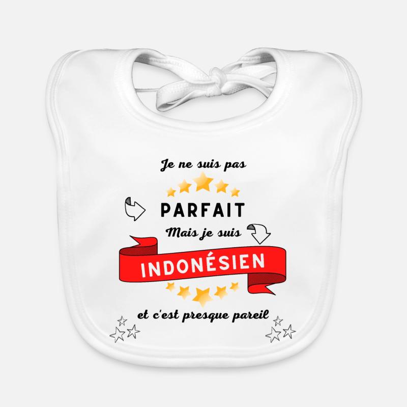 Ich bin nicht perfekt, aber ich bin Indonesier Baby Bio-Lätzchen