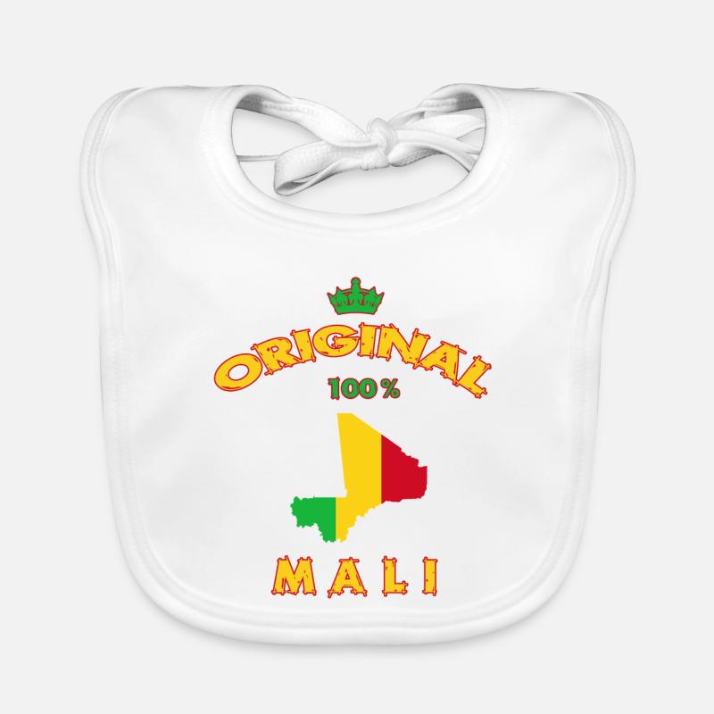 Mali original 100% flag design Organic Baby Bibs