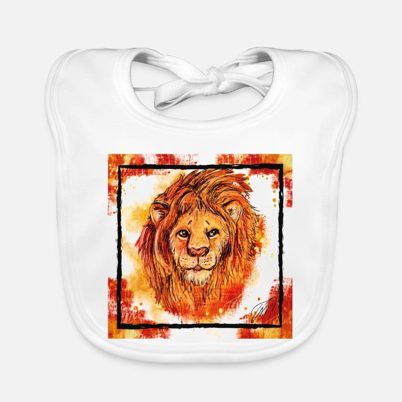 Der Rote Löwe Baby Bio-Lätzchen