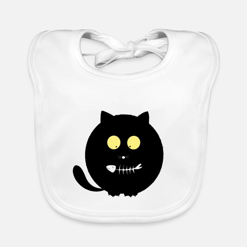 Poisson Bouche Chat Bavoir bio Bébé
