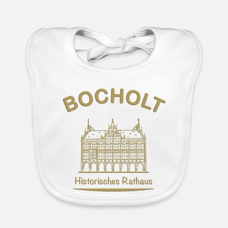 Bocholt Historic Town Hall Organic Baby Bibs