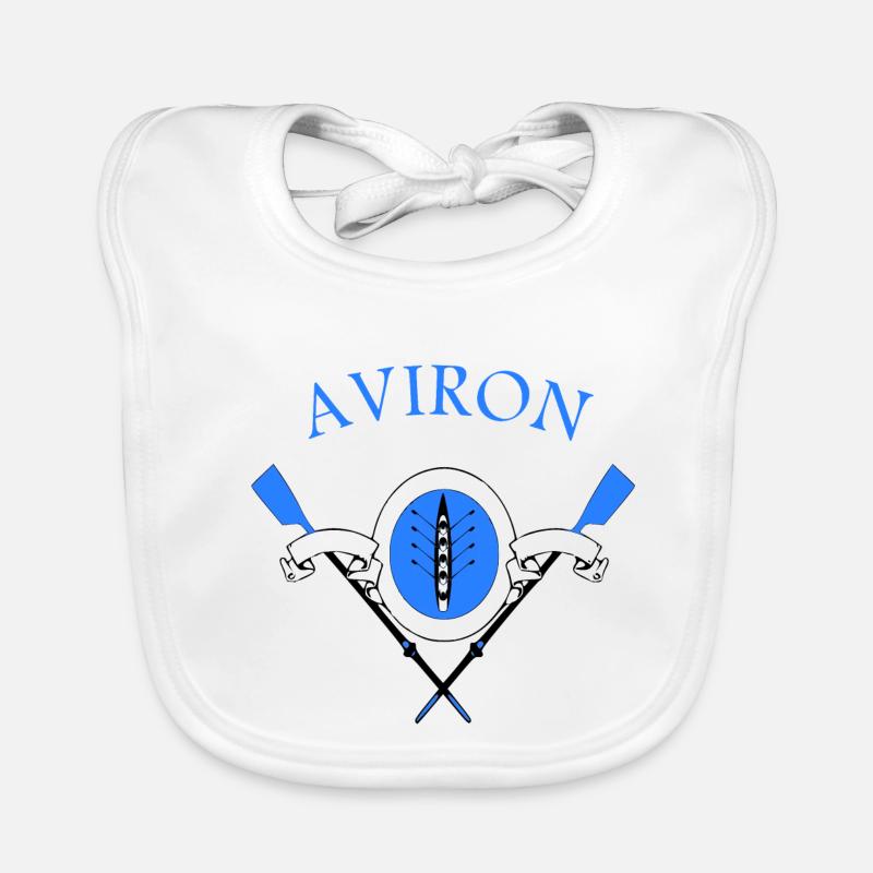 Aviron - Bavoir bio Bébé - blanc