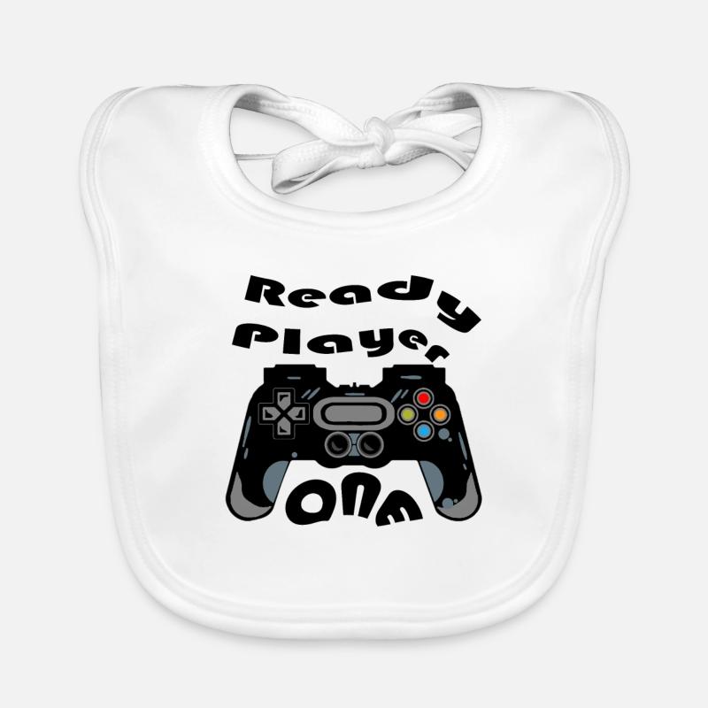 Silhouette de manette rétro Bavoir bio Bébé
