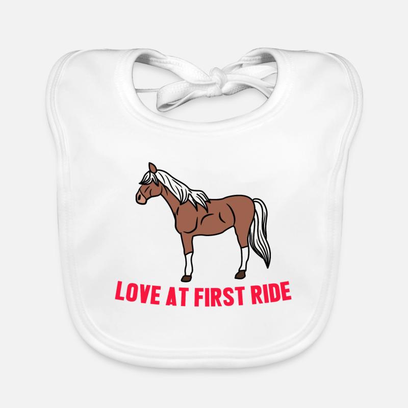 Cheval islandais cool Déclaration Amour de cheval Bavoir bio Bébé