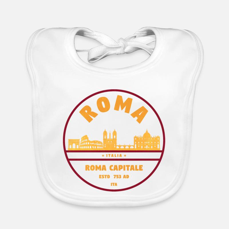 Silhouette de la capitale romaine Bavoir bio Bébé
