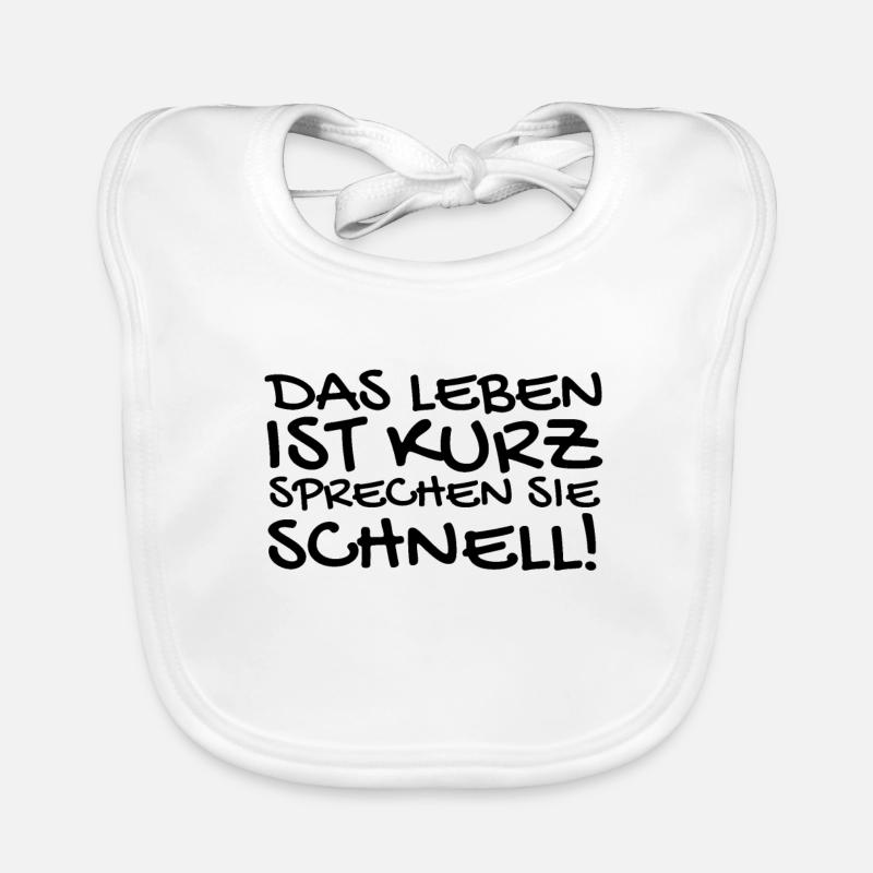 Lustige Sprüche Baby Bio-Lätzchen