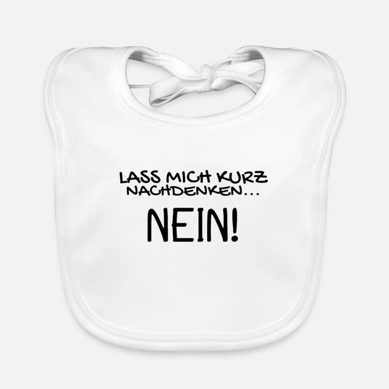 Nein Nö Spruch Baby Bio-Lätzchen