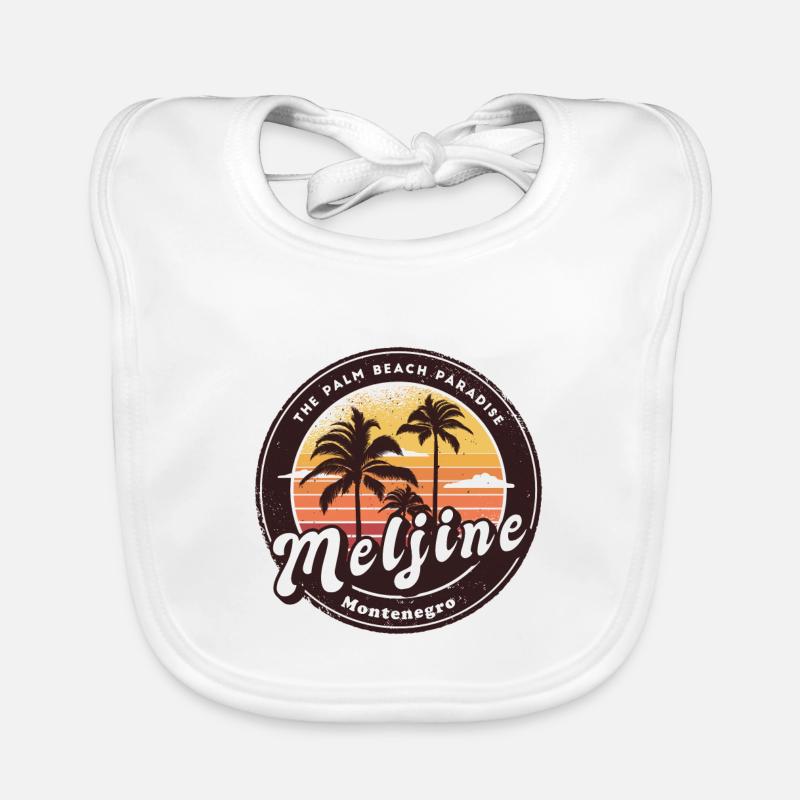 Meljine Montenegro beach design Organic Baby Bibs