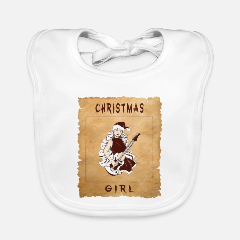 Fille de Noël Bavoir bio Bébé