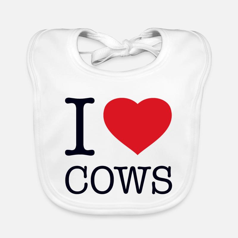 J’AIME LES VACHES Bavoir bio Bébé