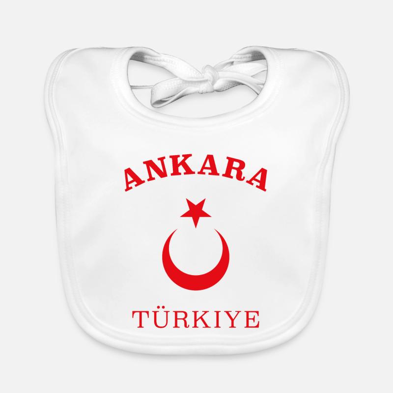 ANKARA Turkey - Türkiye Organic Baby Bibs