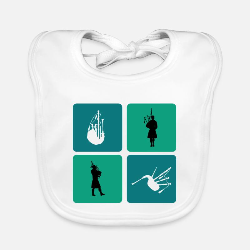 Design de cornemuse Bavoir bio Bébé