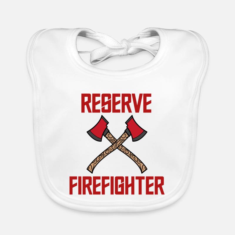 Lifesaver Statement Fire Brigade Fire Protection Organic Baby Bibs