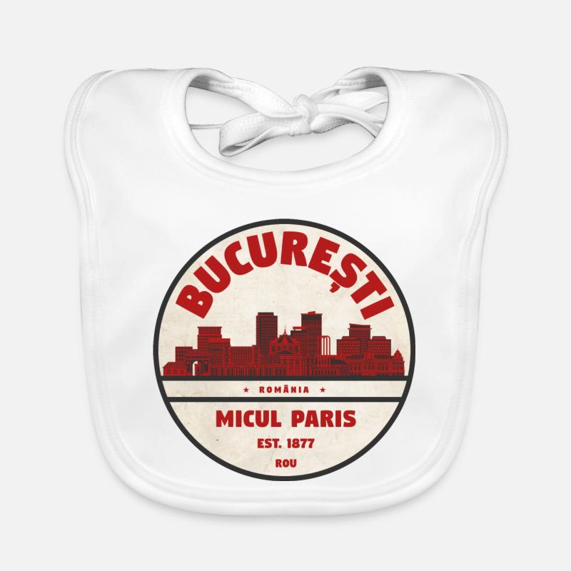 Millésime Micul Paris de Bucarest Bavoir bio Bébé