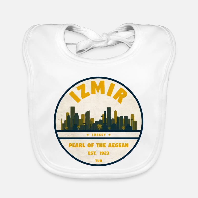 Perle d’Izmir de l’Insigne de la mer Égée Bavoir bio Bébé