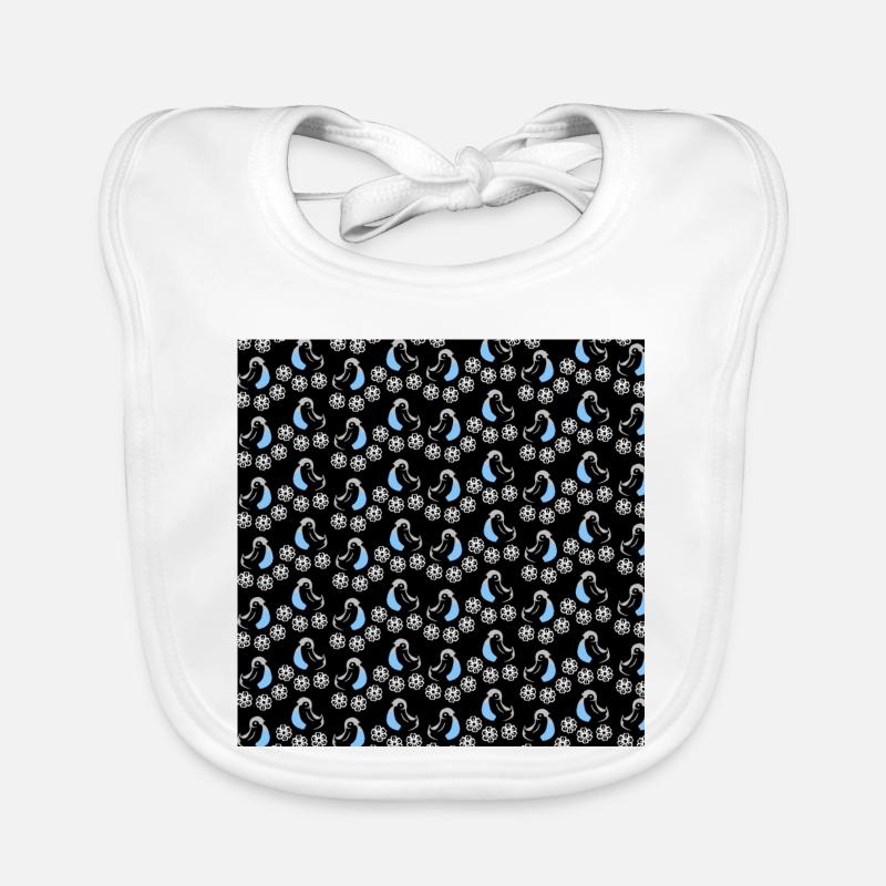 Daunenfedern, Singvogelmuster Baby Bio-Lätzchen