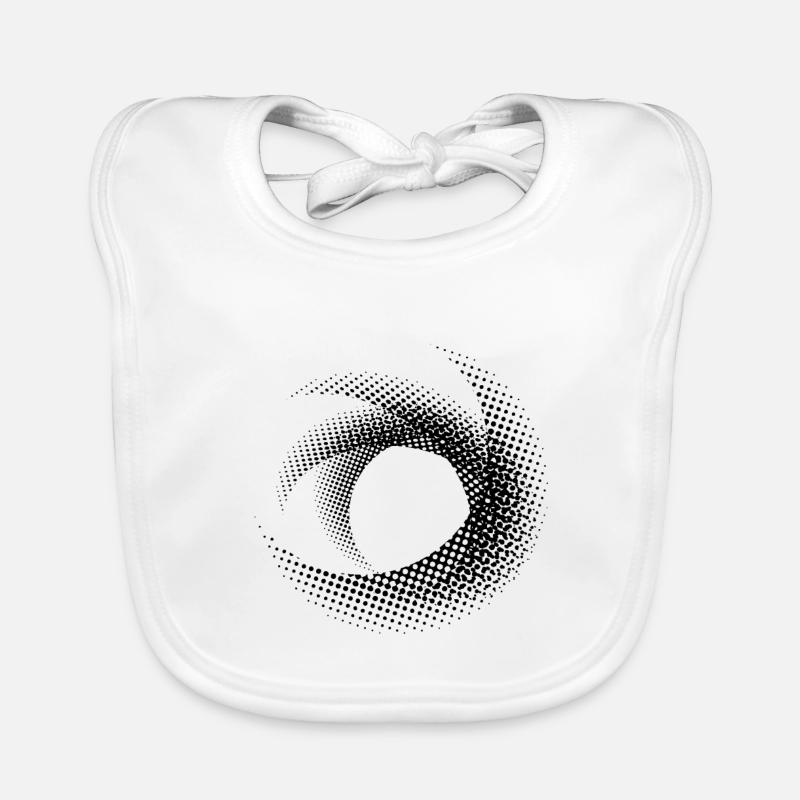 Circle art dotted Organic Baby Bibs