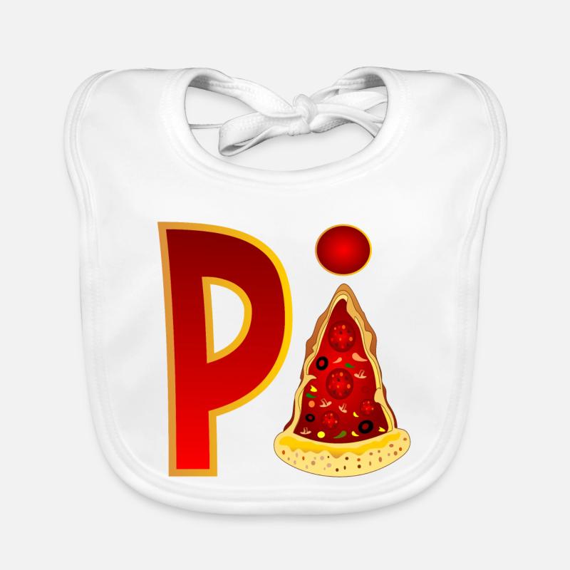 PIZZA MATHÉMATIQUES - PI Bavoir bio Bébé