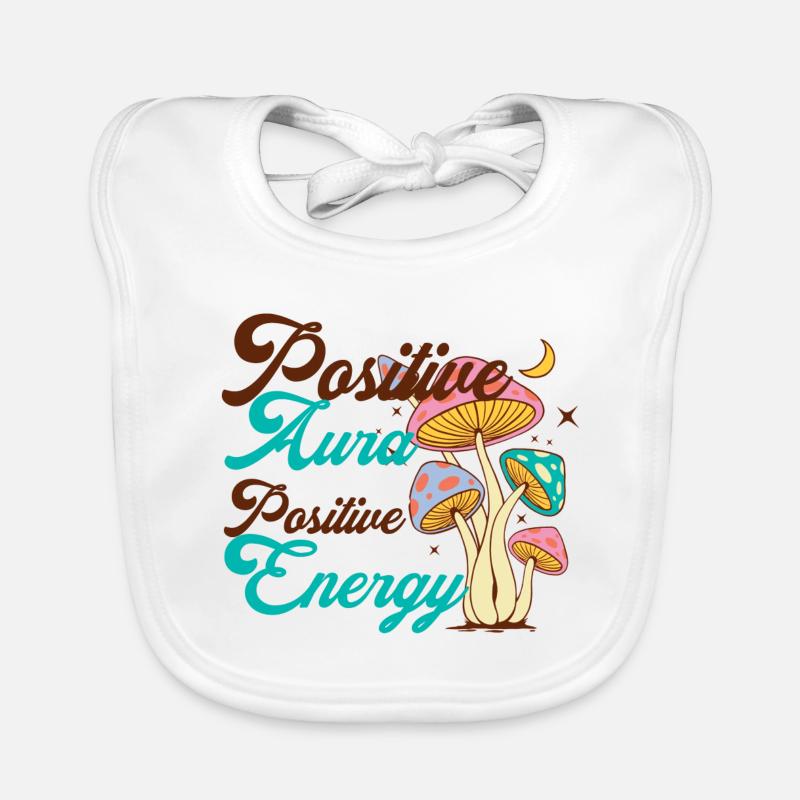 Énergie Champignon Psychédélique Bavoir bio Bébé