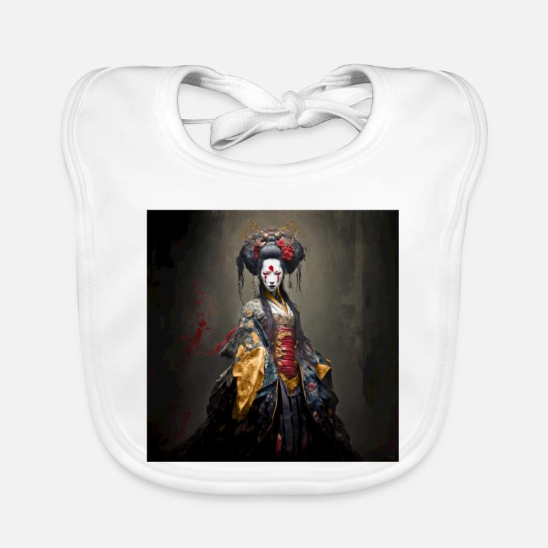 Geisha Zombie 01 Baby Bio-Lätzchen
