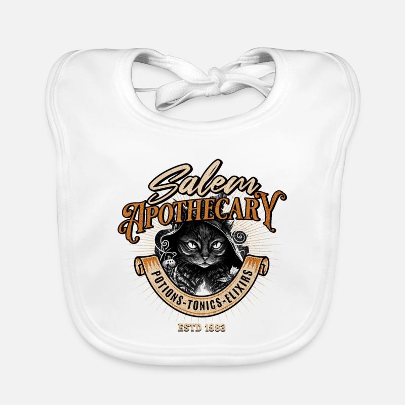 Wizard Cat Salem Apothecary Organic Baby Bibs