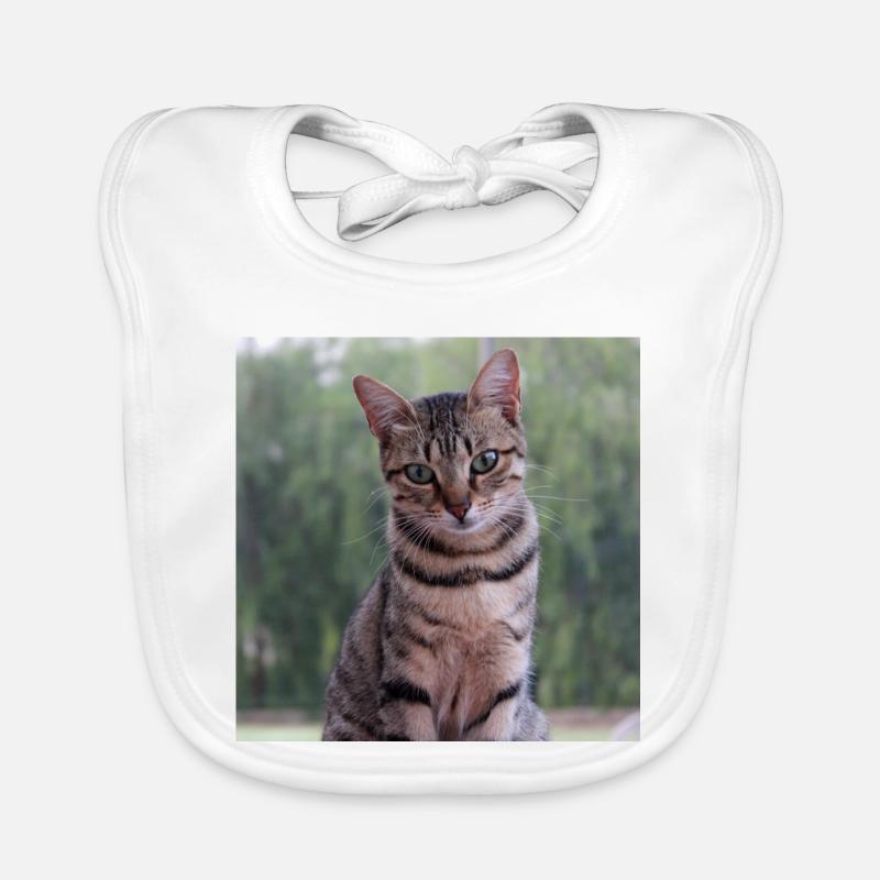 Chat chaton affiche chat carré affiche Bavoir bio Bébé