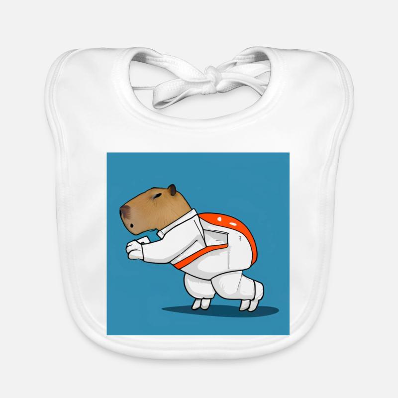 Astronaute de Capybara Bavoir bio Bébé
