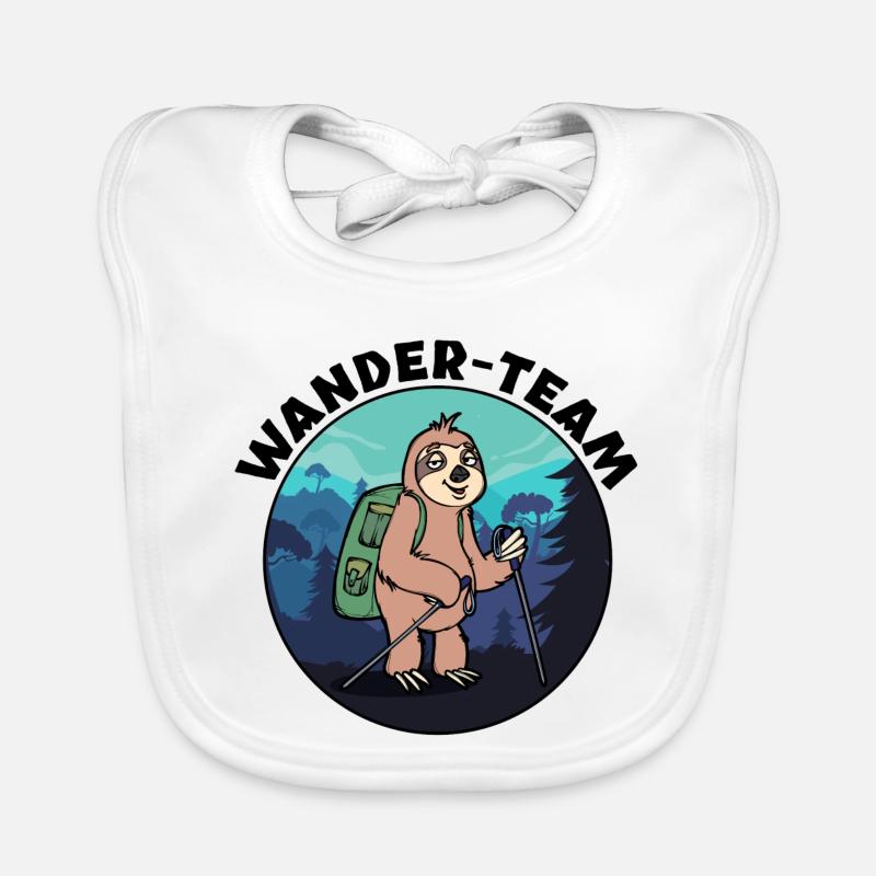 Hikers Hike Hiking Statement Mountains Nature Organic Baby Bibs