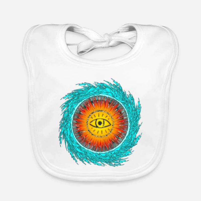 Conception du tsunami oculaire Bavoir bio Bébé