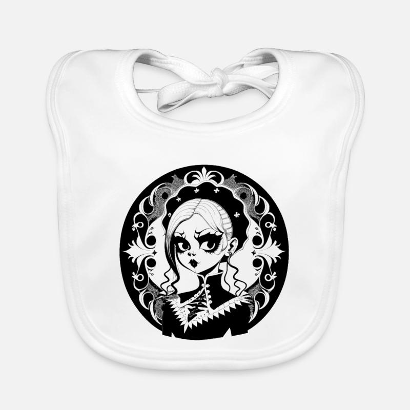 Gothic Hexe, Goth Hexerei Baby Bio-Lätzchen