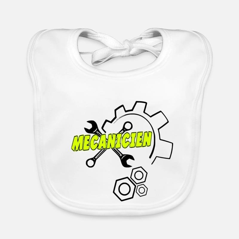 Mécanicien Bavoir bio Bébé