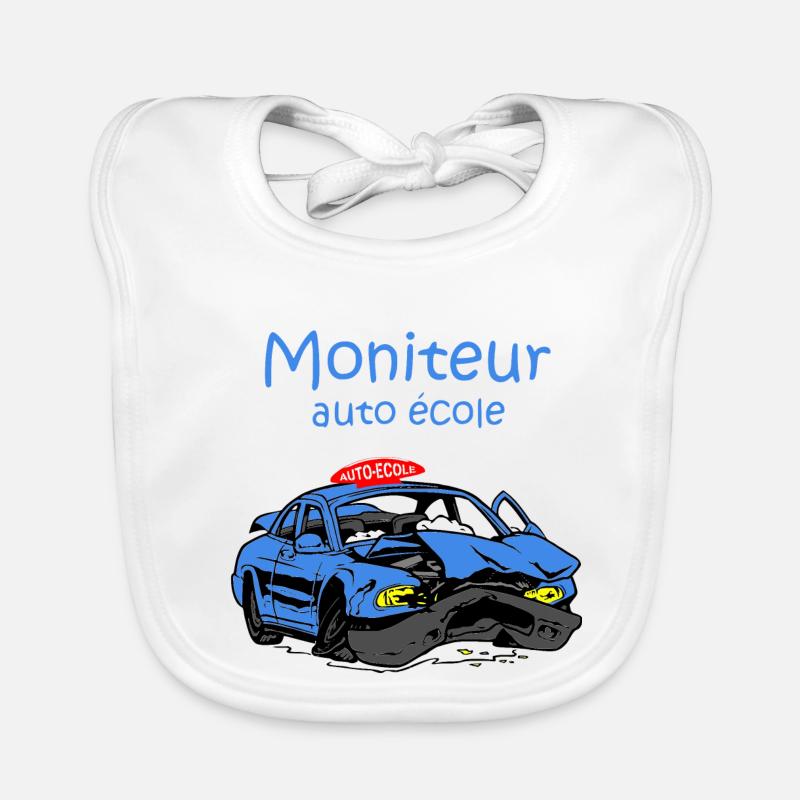 Moniteur auto-école Bavoir bio Bébé