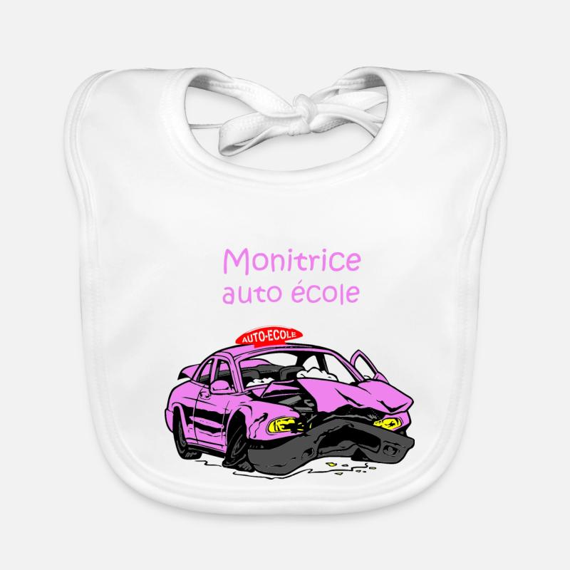 Monitrice auto-école Bavoir bio Bébé