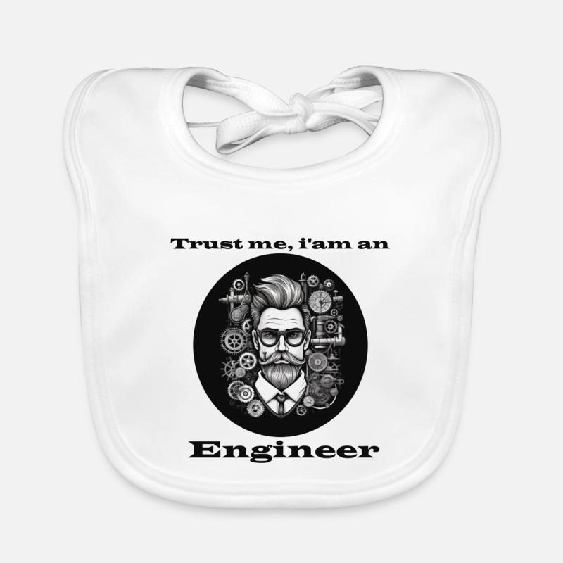 Trust me Engineer Baby Bio-Lätzchen