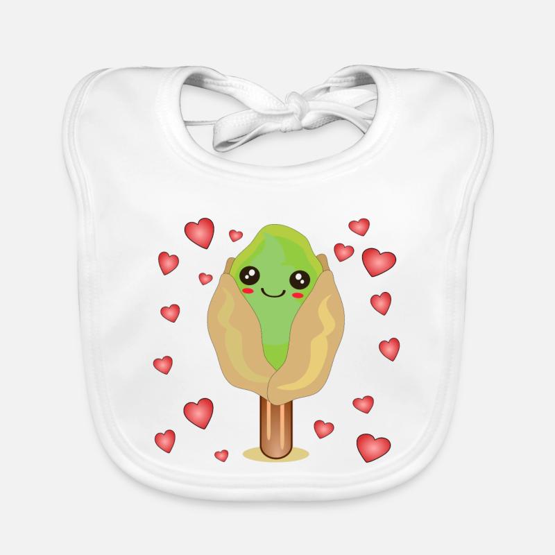 PISTACHIO CREAM Organic Baby Bibs