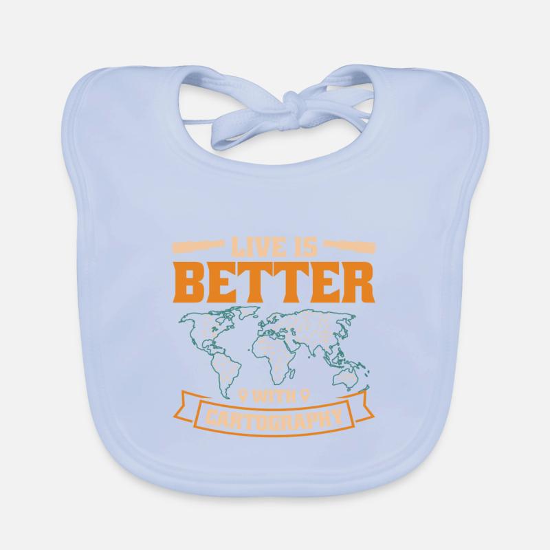Conception cartographique Bavoir bio Bébé