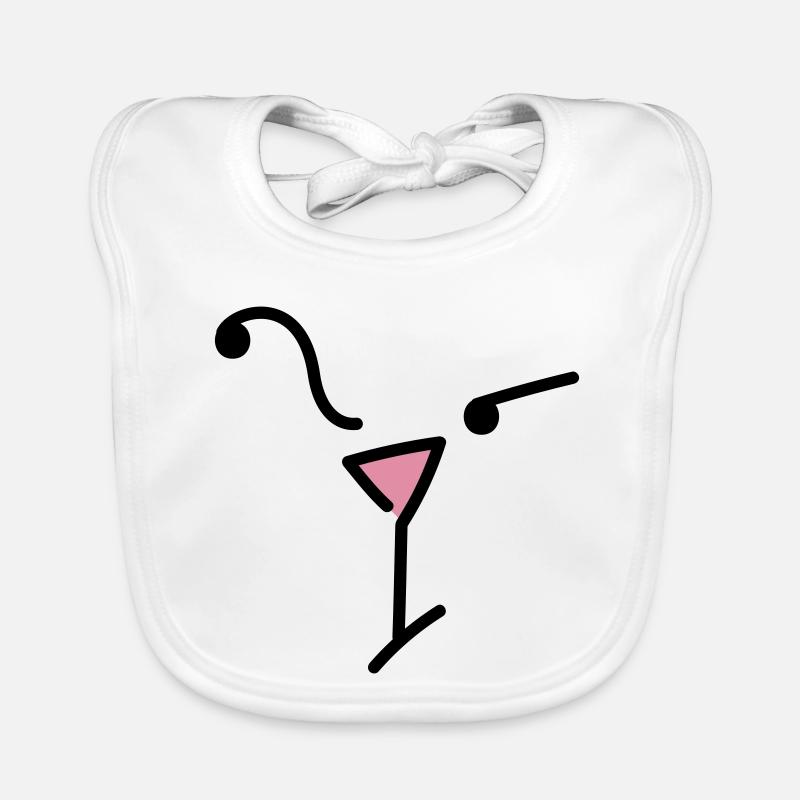Catface, Fragender Blick Baby Bio-Lätzchen
