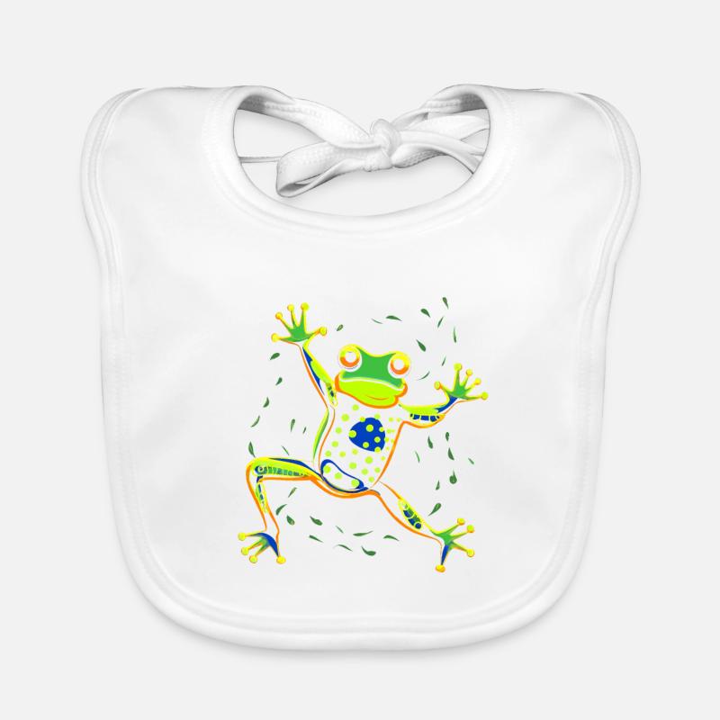 Dancing frog Bavoir bio Bébé