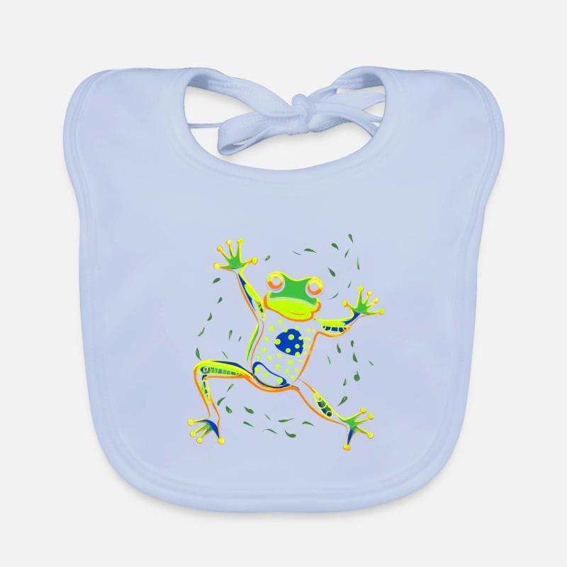 Dancing frog Bavoir bio Bébé