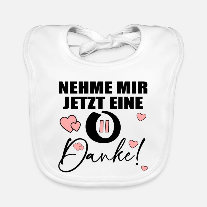 PAUSE - DANKE SPRÜCHE Baby Bio-Lätzchen