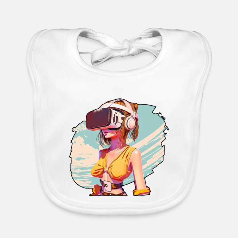 Mädchen VR 01 Baby Bio-Lätzchen