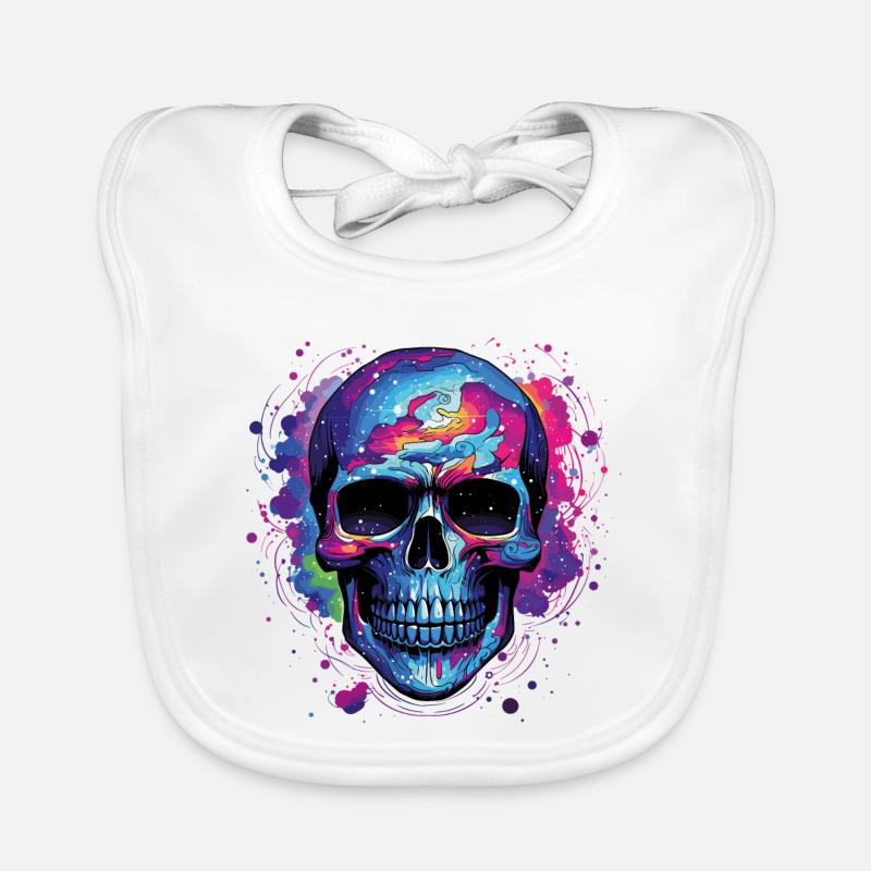 Psyche Schädel Nebula Baby Bio-Lätzchen