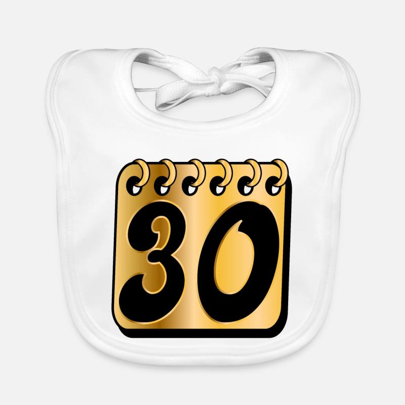 Thirty - 30th Birthday Organic Baby Bibs
