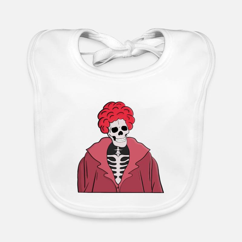Stylish skull Organic Baby Bibs
