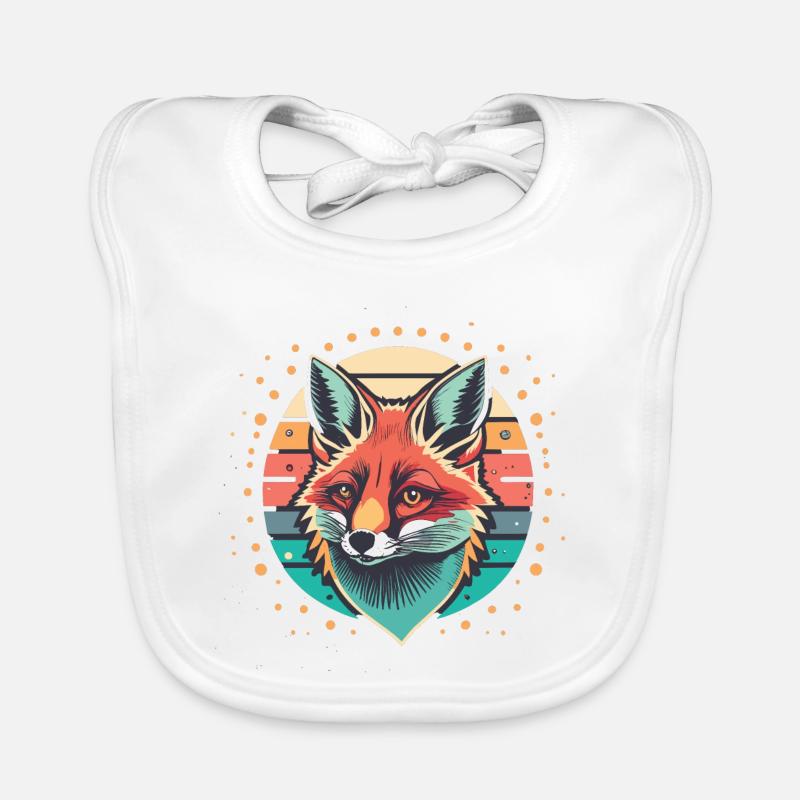 Foxy Retro Sunset Baby Bio-Lätzchen